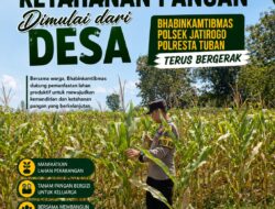 Polri dukung progam Astacita, Polsek Jatirogo Polresta Tuban Turun Cek Tanaman jagung Warga di Desa Jombok