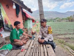BHABINKAMTIBMAS DESA TEKASIRE SAMBANG PETANI, AJAK WARGA DUKUNG KETAHANAN PANGAN DAN CEGAH KARHUTLA