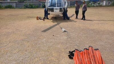 Kebakaran TPA Putri Cempo Solo, Helikopter Polairud Baharkam Polri BKO Polda Jateng Dikerahkan Gempur Api dari Udara