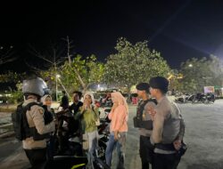 Strong Point Rinjani Polres Bima Kota Hadirkan Rasa Aman bagi Masyarakat di Malam Hari