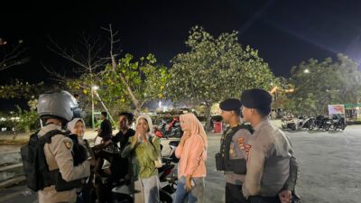 Strong Point Rinjani Polres Bima Kota Hadirkan Rasa Aman bagi Masyarakat di Malam Hari