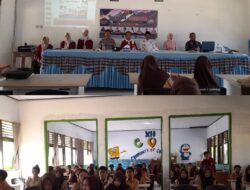 “Police go to School” Kanit Binmas Polsek Sanggar, Jadi Pemateri Penyuluhan Tentang Kesadaran Hukum dan bebas dari Narkoba