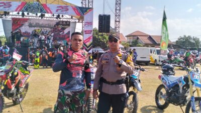 Bhabinkamtibmas Polsek Manggelewa Amankan Event MMT dan Terabas se-NTB, Imbau Peserta Utamakan Keselamatan
