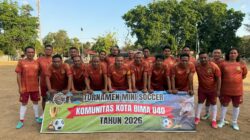 Bhayangkara FC Polres Bima Kota Tahan Imbang Perintis FC 2-2 dalam Laga Mini Soccer U40
