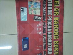 Diduga Edarkan Sabu, Pria 32 Tahun Ditangkap Satresnarkoba Polres Sumbawa Barat