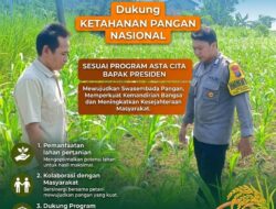 Polsek Grabagan Polresta Tuban Turun Langsung Cek Tanaman Jagung Warga