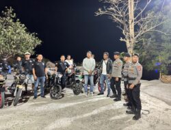Sat Samapta Polres Bima Kota dan BKO Polda NTB Patroli Malam, Antisipasi Balap Liar dan Knalpot Brong