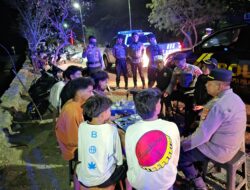 Polres Bima Kota Gelar Patroli Strong Point Rinjani, Sampaikan Imbauan Kamtibmas kepada Masyarakat