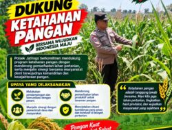 Wujudkan Swasembada Pangan, Polsek Jatirogo sambang lokasi lahan Jagung di Desa Demit