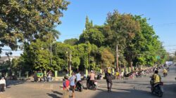 Satlantas Polres Dompu Amankan Car Free Day, Wujudkan Kamseltibcarlantas dan Tertib Berlalu Lintas