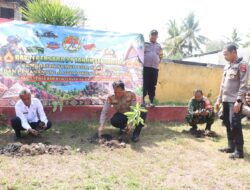 Bakti Persada 34 Tahun Pengabdian, Polsek Woja Ikuti Penanaman 10.000 Pohon Serentak