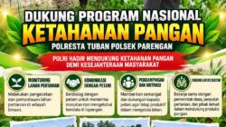 Polresta Tuban Polsek Parengan Dukung Program Nasional Ketahanan Pangan