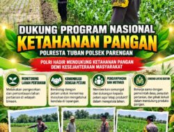 Polresta Tuban Polsek Parengan Dukung Program Nasional Ketahanan Pangan