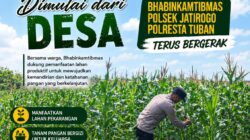 Polsek Jatirogo Turun ke Lahan produktif Desa Jatiklabang Wujudkan Dukungan Astacita Swasembada Pangan