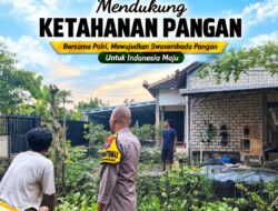 Polsek Tuban Dukung Ketahanan Pangan, Bhabinkamtibmas Sambangi Warga dan Pantau Pemanfaatan Lahan Pekarangan