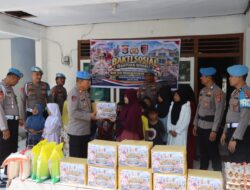 HUT Propam ke-24, Polres Bima Kota Salurkan Puluhan Paket Sembako kepada Panti Asuhan dan Masyarakat