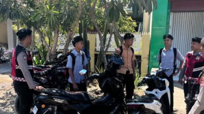 Patroli di Telaga Bertong, Polisi Ingatkan Pelajar Langsung Pulang Usai Sekolah