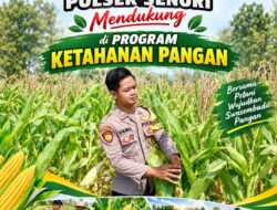 Anggota Bhabinkamtibmas Polsek Senori Polresta Tuban Lakukan Pemantauan Tanaman Jagung Warga Desa Wanglukulon Dukung Program Ketahanan Pangan