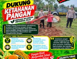 Dukung Astacita, Polsek Palang Polresta Tuban Pantau Langsung Lahan Jagung milik warga Desa Pucangan