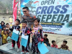 Kapolsek Woja Hadiri Penutupan Turnamen Cross Sepeda, Sampaikan Pesan Kamtibmas