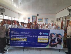 Jaring Pelajar Berprestasi, Polsek Labuan Badas Gelar Sosialisasi SPMB SMA Kemala Taruna Bhayangkara di SMPN 1 Labuhan Badas