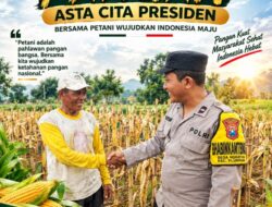 Polsek Plumpang Polresta Tuban Turun Langsung Cek Tanaman Jagung Warga