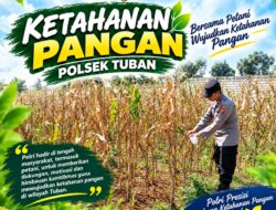 Polsek Tuban Dukung Ketahanan Pangan melalui Sambang dan Monitoring Lahan Pertanian
