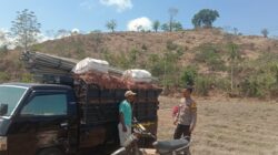 Bhabinkamtibmas Rababaka Ajak Petani Sisihkan Hasil Panen Bawang untuk Dukung Ketahanan Pangan