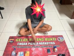 Polres Sumbawa Barat Amankan Terduga Pengedar Sabu di Seteluk, Barang Bukti 14,45 Gram