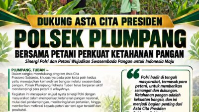 Polsek Plumpang Polresta Tuban Turun Langsung Cek Tanaman Jagung Warga