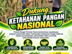 Polri Dukung Astacita, Polsek Rengel Polresta Tuban Turun Cek Tanaman Jagung Warga di Desa Rengel