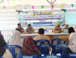 Dukung Pelayanan Kesehatan Masyarakat, Bhabinkamtibmas Hadiri Monev Pustu dan Posyandu di Desa Mura