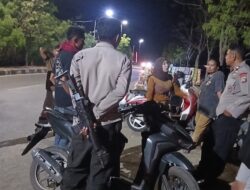‎ Cegah 3C dan Gangguan Kamtibmas, Polsek Rasanae Barat Intensifkan Patroli Blue Light