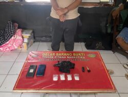 POLRES DOMPU UNGKAP KASUS NARKOTIKA DI KARIJAWA UTARA, 57,28 GRAM SABU DIAMANKAN
