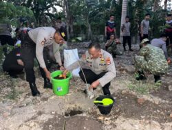 Dukung Program Green Policing Kapolri, Polres Bima Kota Tanam 250 Pohon Mahoni Secara Serentak