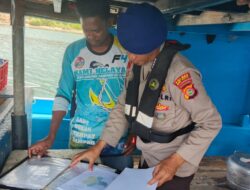 Sat Polairud Polres Bima Kota Gelar Patroli Perairan Kolo, Imbau Nahkoda Utamakan Keselamatan Berlayar