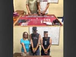 Grebek Kampung Narkoba di Kecamatan Bolo 2 Pasutri dan 1 Oknum Mahasiswa diamankan BB 6,06 disita oleh Satresnarkoba Polres Bima