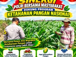 Polri dukung progam Astacita, Polsek Jatirogo Polresta Tuban Turun Cek Tanaman jagung Warga di Desa Dingil
