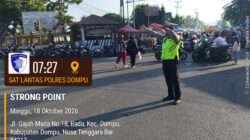 Satlantas Polres Dompu Amankan Car Free Day, Pastikan Aktivitas Masyarakat Berjalan Aman dan Lancar