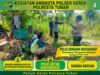 DEMI DUKUNG PROGRAM KETAHANAN PANGAN, ANGGOTA POLSEK KEREK SILATURAHMI DENGAN KELOMPOK TANI