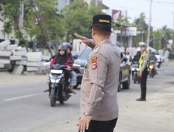 Tingkatkan Kehadiran Polisi di Tengah Masyarakat, Wakapolres Sumbawa Barat Turun Langsung Kegiatan Rawan Pagi