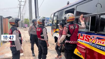 Cegah Gangguan Kamtibmas, Unit Patroli Sat Samapta Polres Sumbawa Gelar Patroli Dialogis di Jalur Lintas Sumbawa-Bima