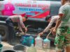 Lagi, Polres Bima Kota Salurkan Air Bersih, Wujud Nyata Kepedulian Polri kepada Masyarakat