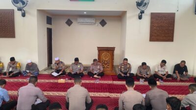 Tingkatkan Keimanan dan Profesionalisme, Personel Polres Bima Kota Rutin Laksanakan Binrohtal