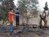 2 unit Rumah Panggung di Desa Mbawa Terbakar, Tim Inafis Satreskrim Polres Bima Kabupaten Gelar Olah TKP Awal